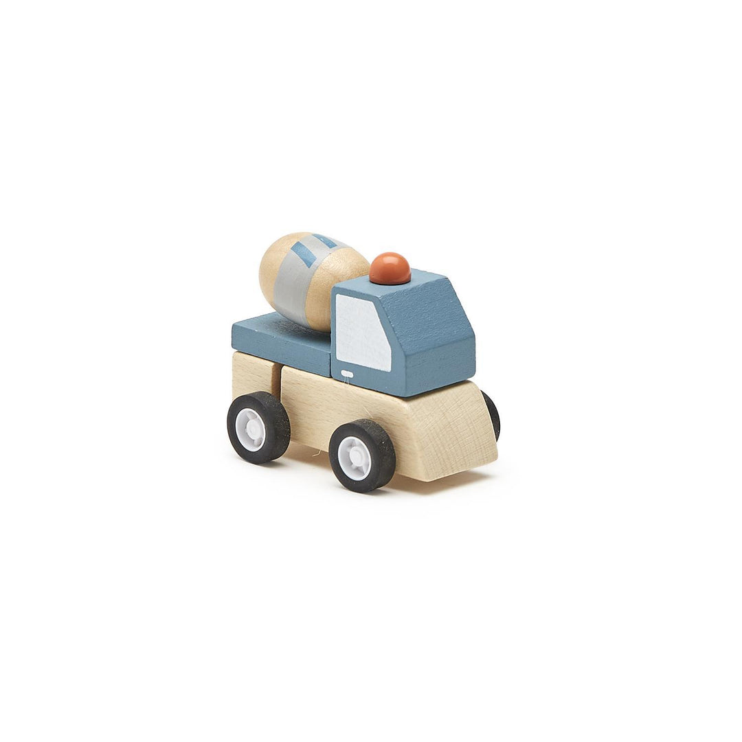 CONSTRUCTION VEHICLE WOODEN WIND-UP TRUCK - Kingfisher Road - Online Boutique