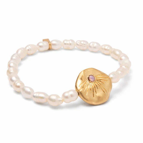 PEARL AFFIRMATION BRACELET-GOLD