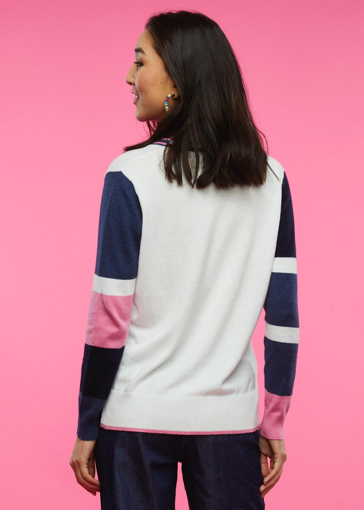 CRICKET SWEATER-WHITE - Kingfisher Road - Online Boutique