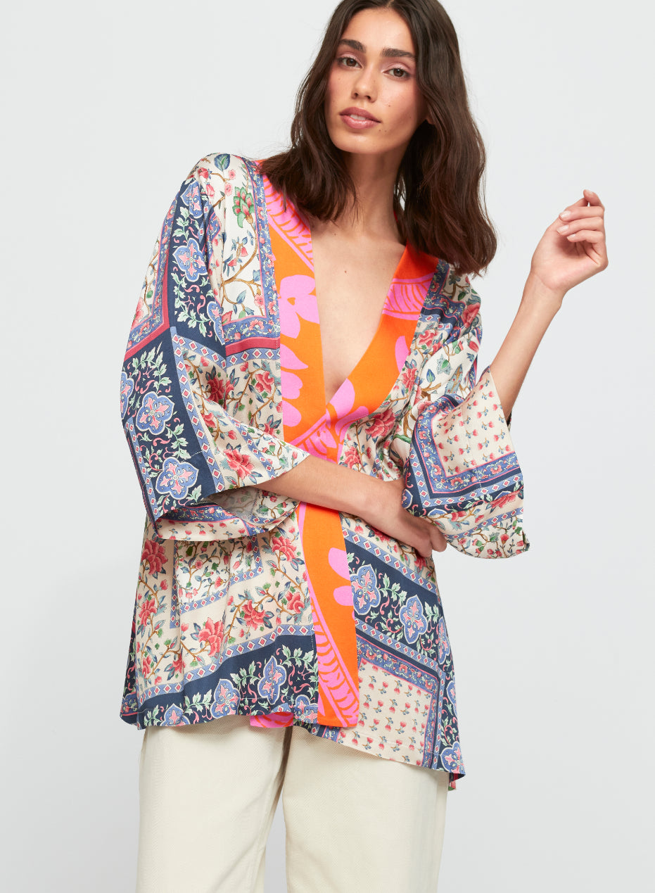 FIONA-FLORAL MULTI - Kingfisher Road - Online Boutique