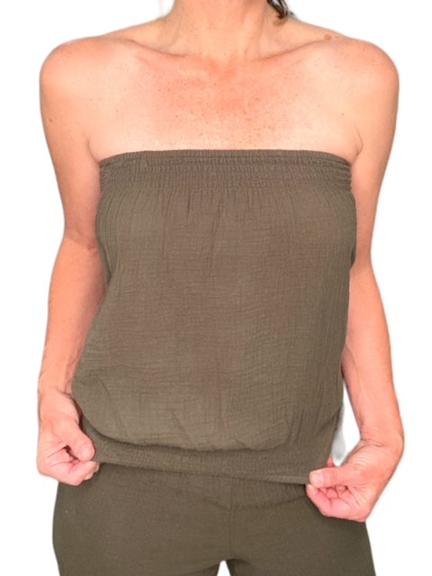 SMOCKED TUBE TOP-TROOPS - Kingfisher Road - Online Boutique