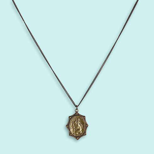 SAINT CHRISTOPHER NECKLACE-GOLD