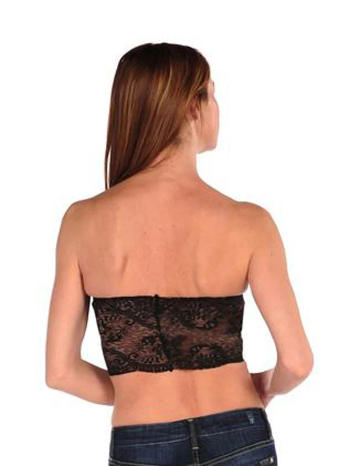 LACE OVERLAY BANDEAU-BLACK - Kingfisher Road - Online Boutique