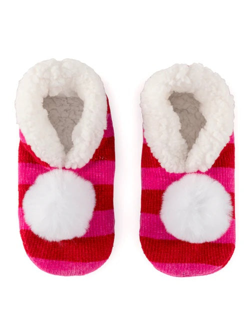 ARYA STRIPE SLIPPERS-PINK