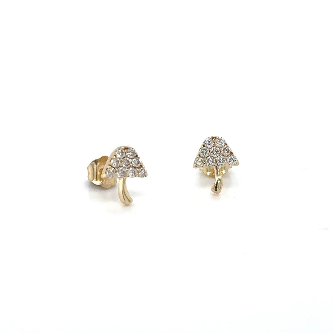 .175ct. DIA. MUSHROOM STUD-14K - Kingfisher Road - Online Boutique