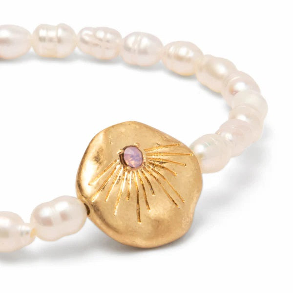 PEARL AFFIRMATION BRACELET-GOLD