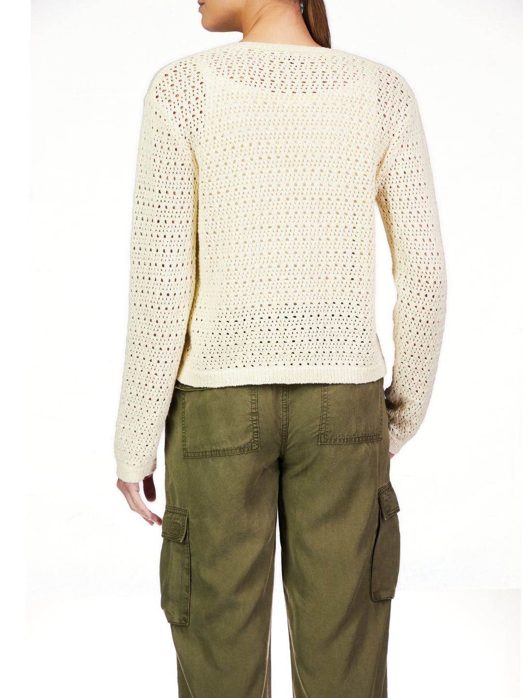 OPEN KNIT CARDI-BIRCH - Kingfisher Road - Online Boutique