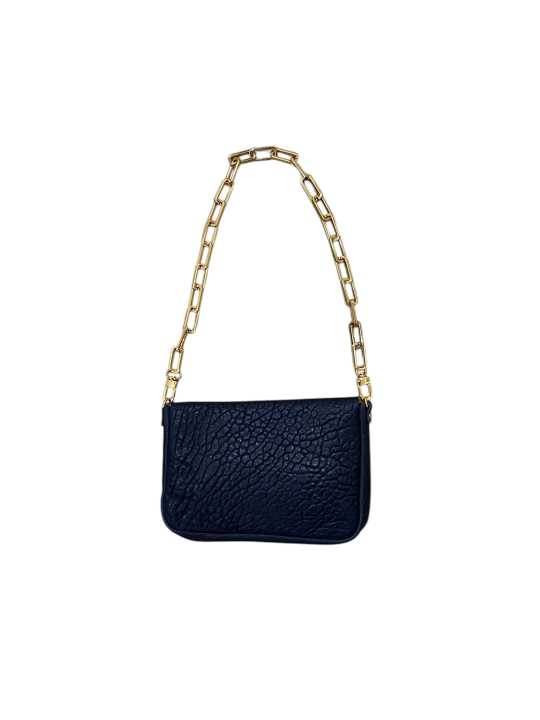 NATALIA SHOULDER BAG-NAVY/GOLD