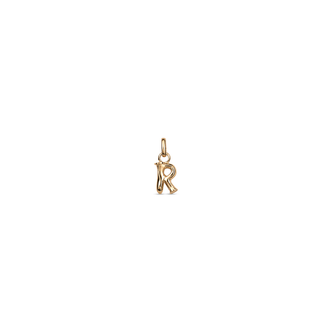 TINY "R" INITIAL CHARM-GOLD - Kingfisher Road - Online Boutique