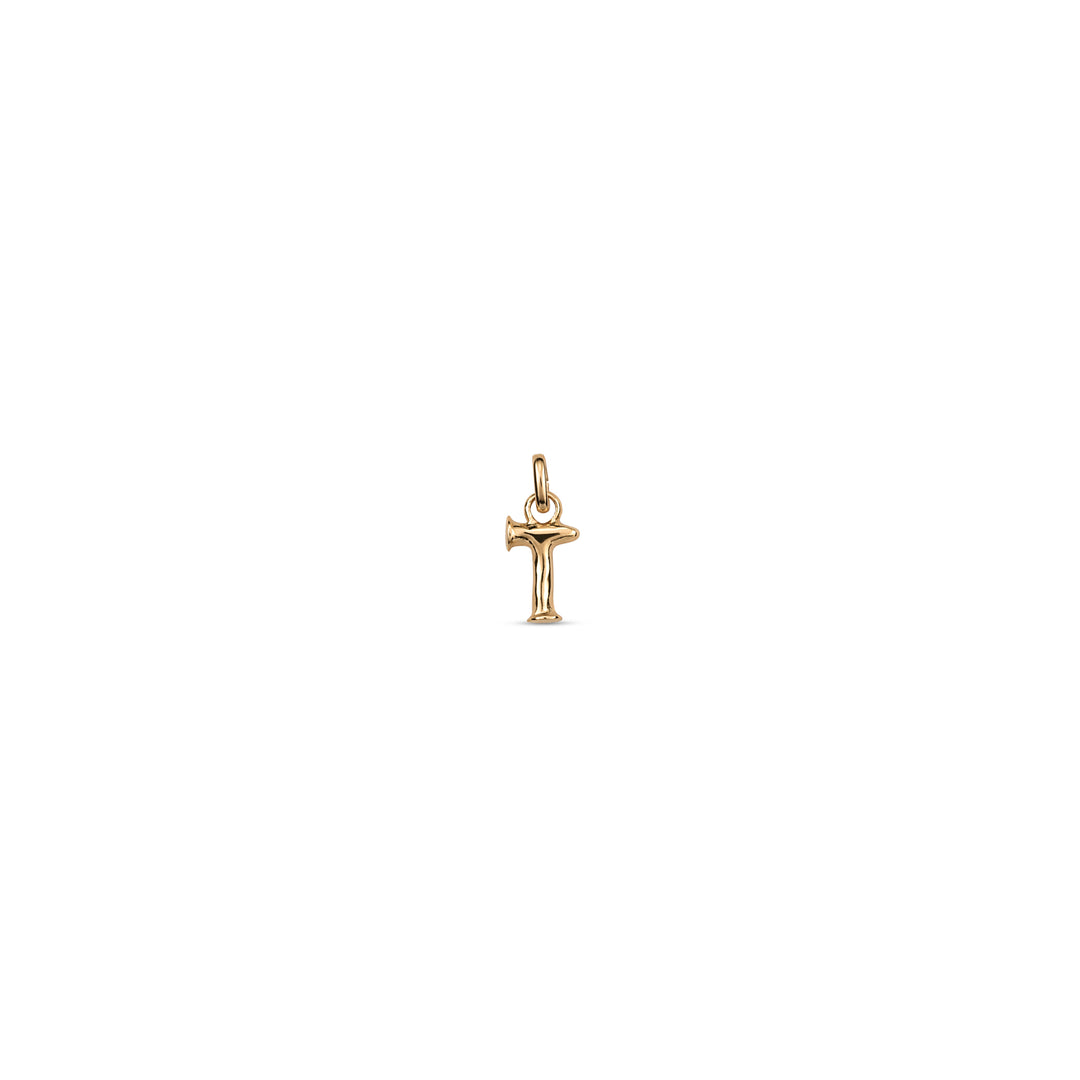 TINY "T" INITIAL CHARM-GOLD - Kingfisher Road - Online Boutique