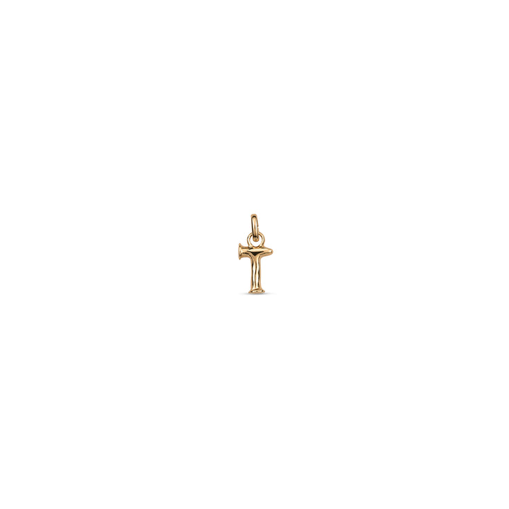 TINY "T" INITIAL CHARM-GOLD - Kingfisher Road - Online Boutique