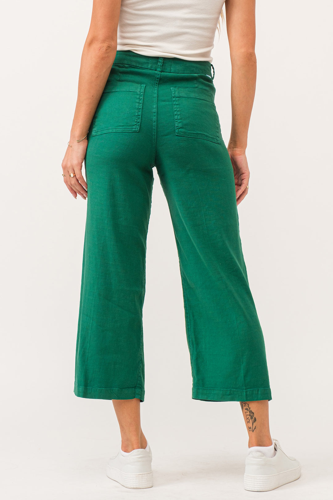 AUDREY HI-RISE CROPPED-GALAPEGOS GREEN - Kingfisher Road - Online Boutique