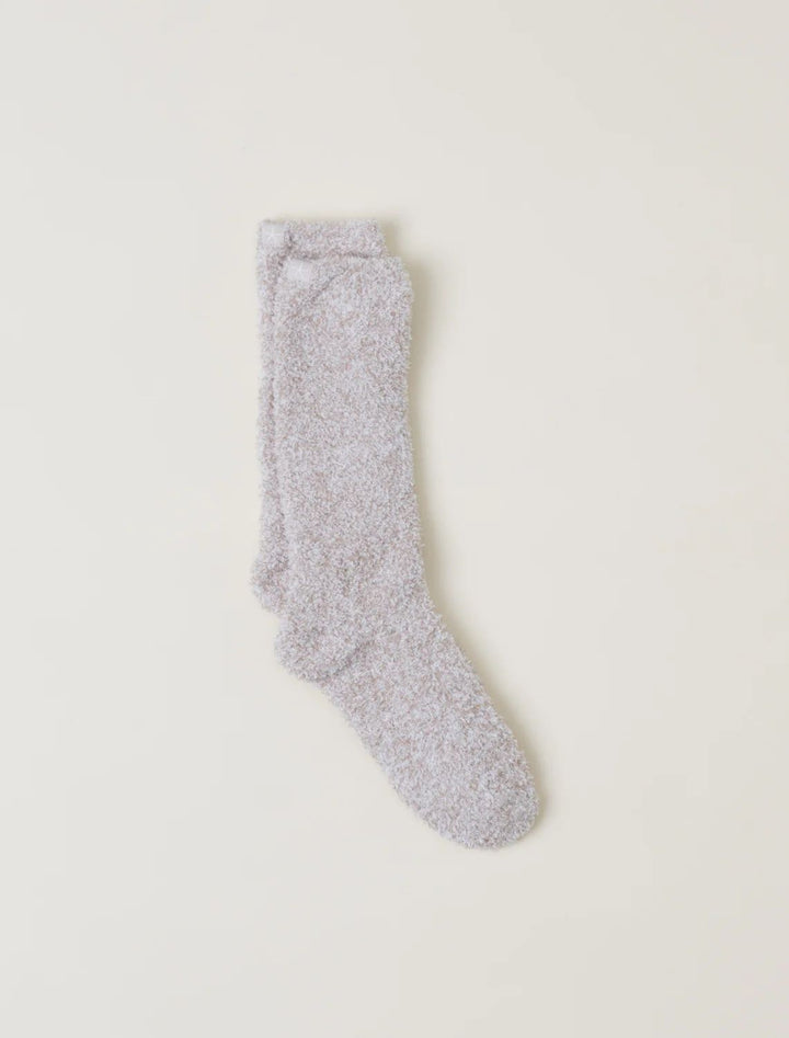 COZYCHIC HEATHERED SOCKS-STONE WHITE