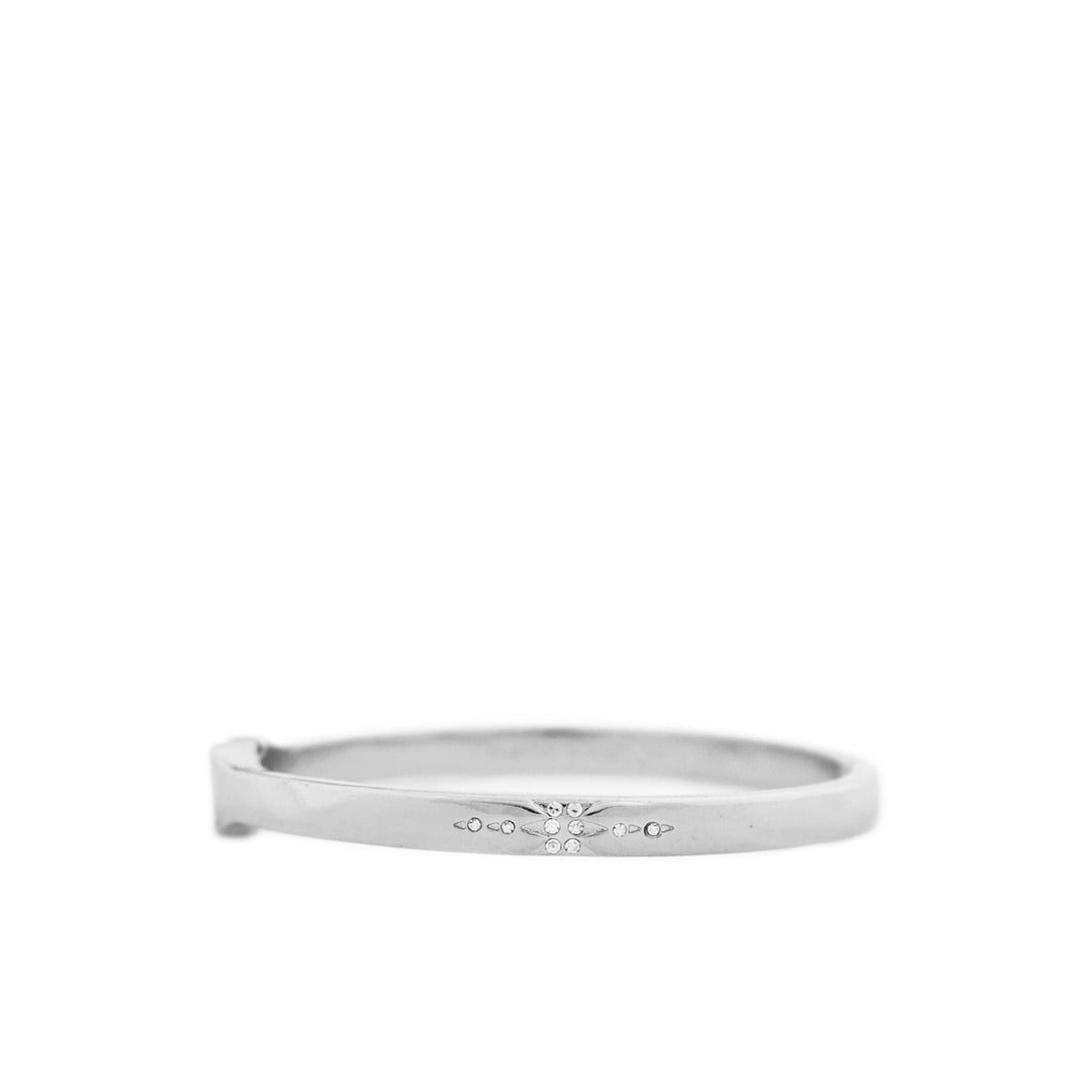 PAVE STARBRUST BANGLE-SILVER - Kingfisher Road - Online Boutique