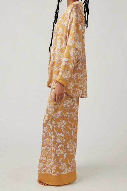 DREAMY DAYS PAJAMA SET-GOLDEN COMBO - Kingfisher Road - Online Boutique