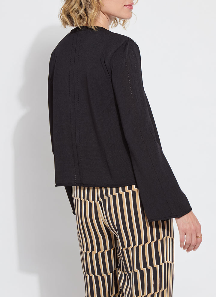 ALLEGRA FEATHER WEIGHT DUSTER-BLACK - Kingfisher Road - Online Boutique