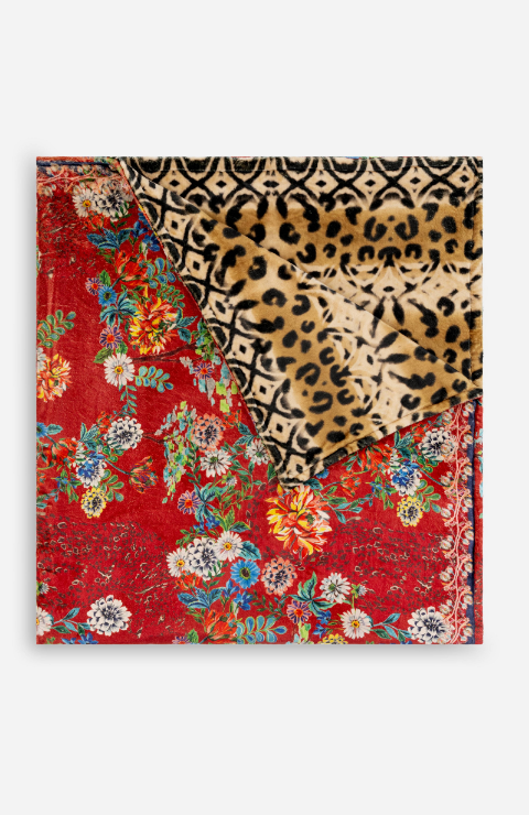 LAUREL CANYON COZY BLANKET-BOBCAT FOREST