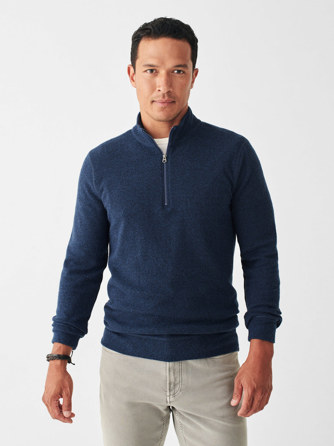 LEGEND 1/4 ZIP PULLOVER-NAVY TWILL - Kingfisher Road - Online Boutique