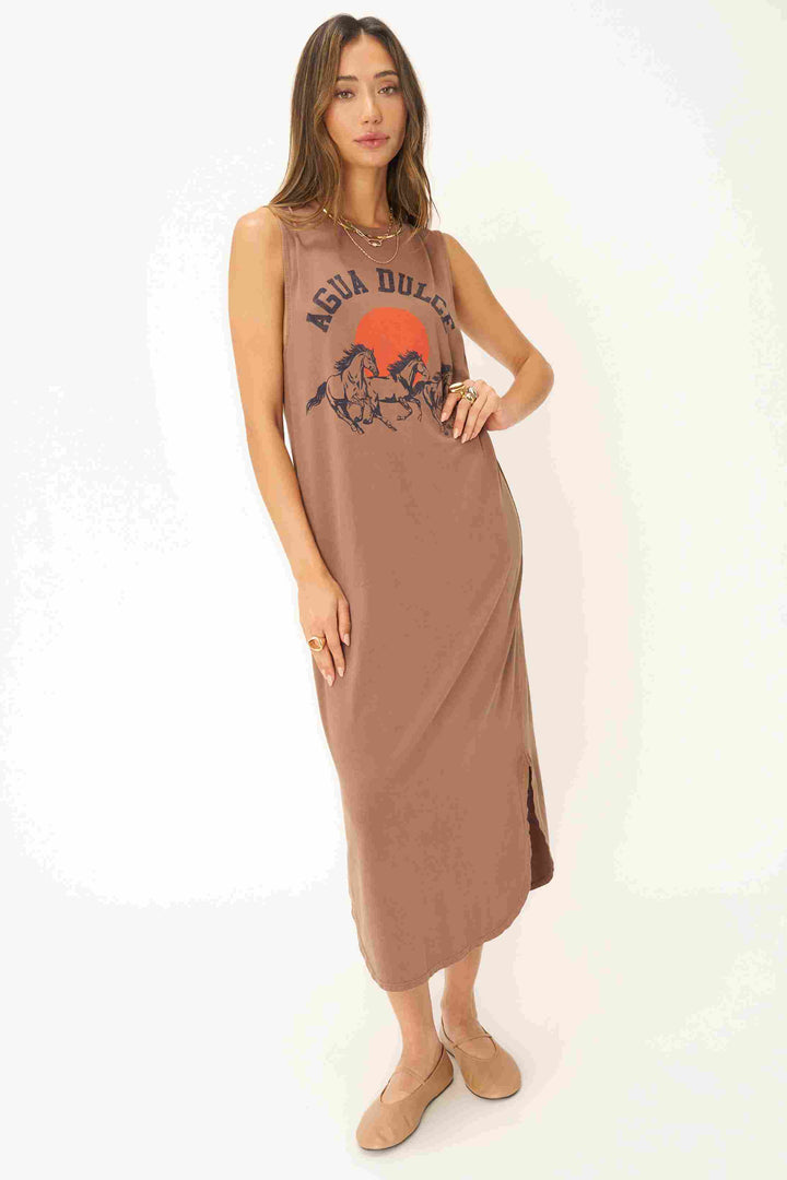 AGUA DULCE TANK DRESS-DW MAPLE - Kingfisher Road - Online Boutique