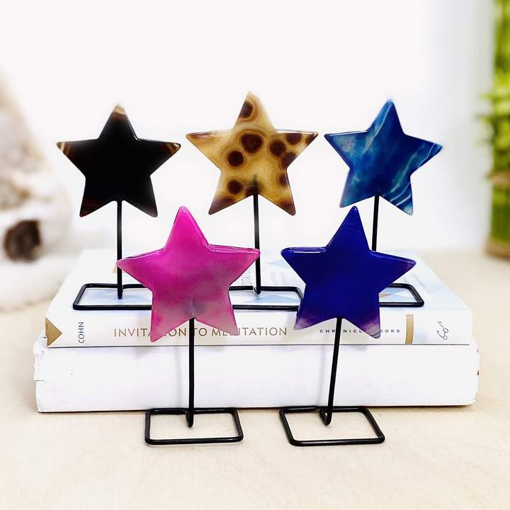 AGATE STAR ON STAND - Kingfisher Road - Online Boutique