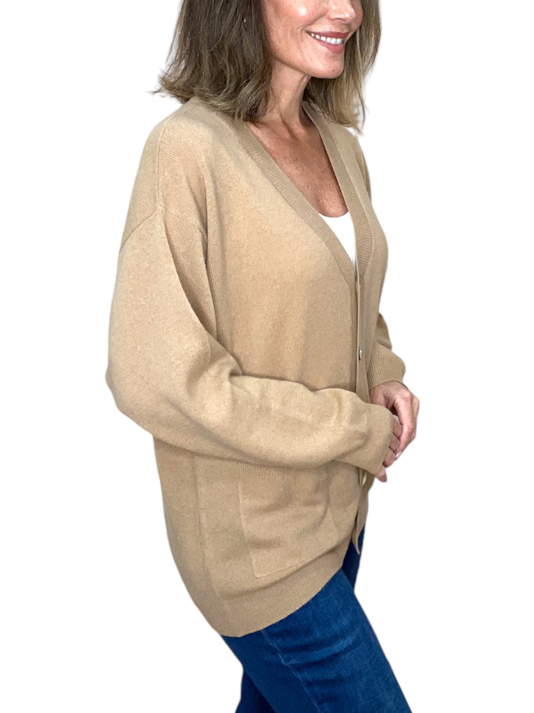 CANGGU OVERSIZED CARDI-CAMEL