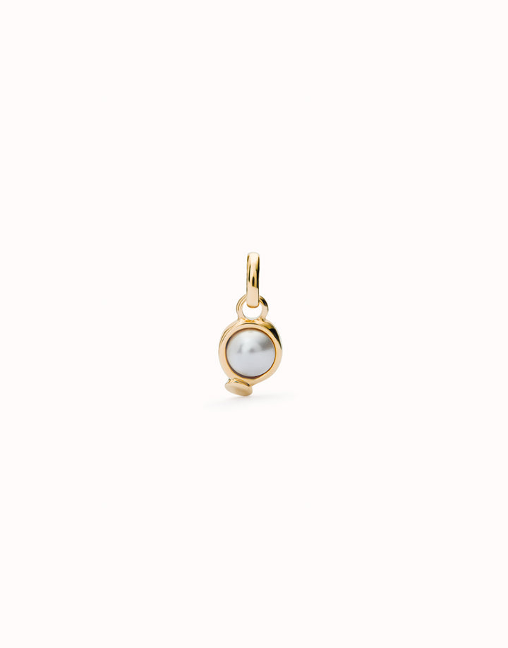 CIRCULAR PEARL CABACHON CHARM-GOLD - Kingfisher Road - Online Boutique