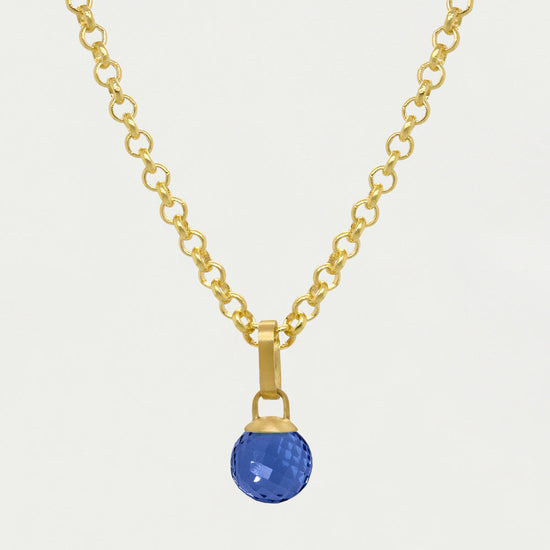 MANHATTAN PENDANT SMALL-IRIDESCENT MIDNIGHT BLUE/GOLD - Kingfisher Road - Online Boutique