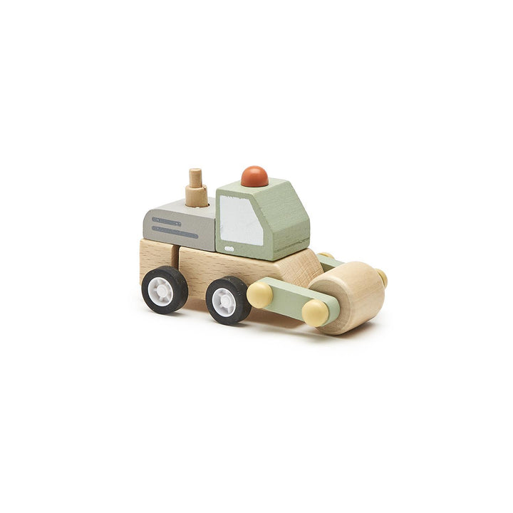 CONSTRUCTION VEHICLE WOODEN WIND-UP TRUCK - Kingfisher Road - Online Boutique
