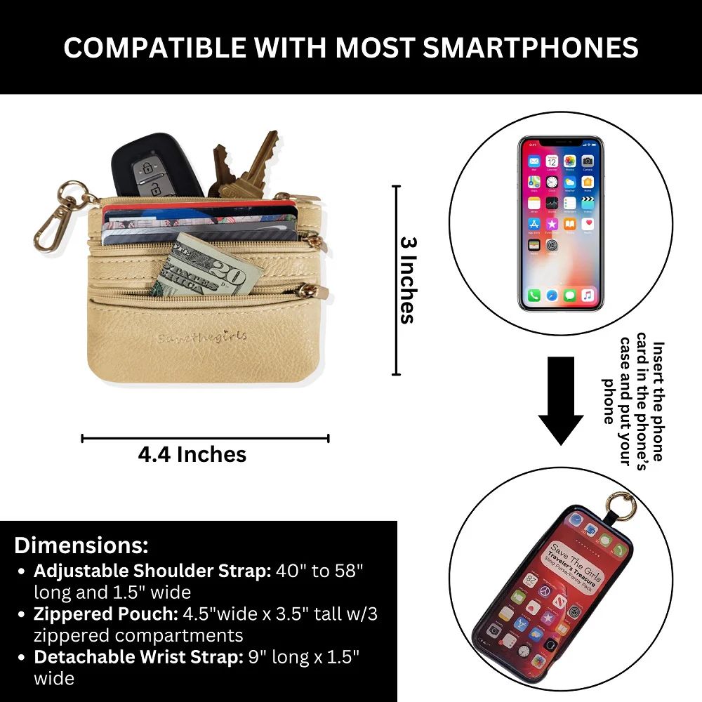 CLIP & GO DOUBLE LINK CHAIN W/ POUCH-DOUBLE LINK GOLD - Kingfisher Road - Online Boutique