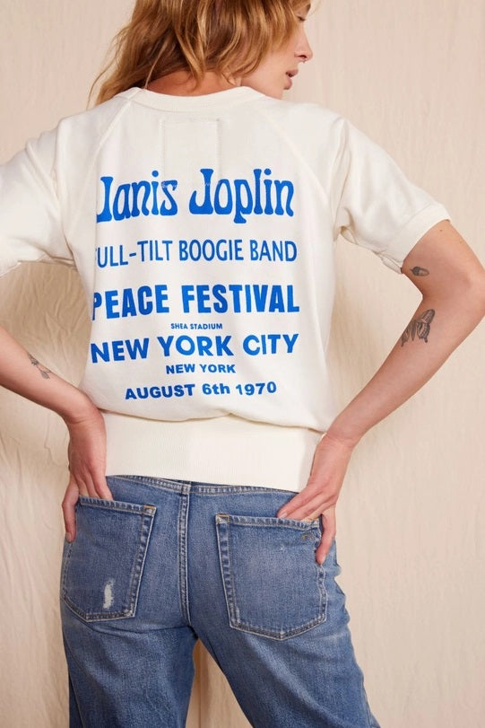 JANIS JOPLIN NYC RAGLAN-WHITE