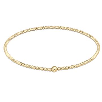 CLASSIC GOLD 2MM BEAD BANGLE - Kingfisher Road - Online Boutique