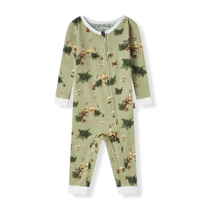 FOREST PARTY ZIPPER PAJAMA