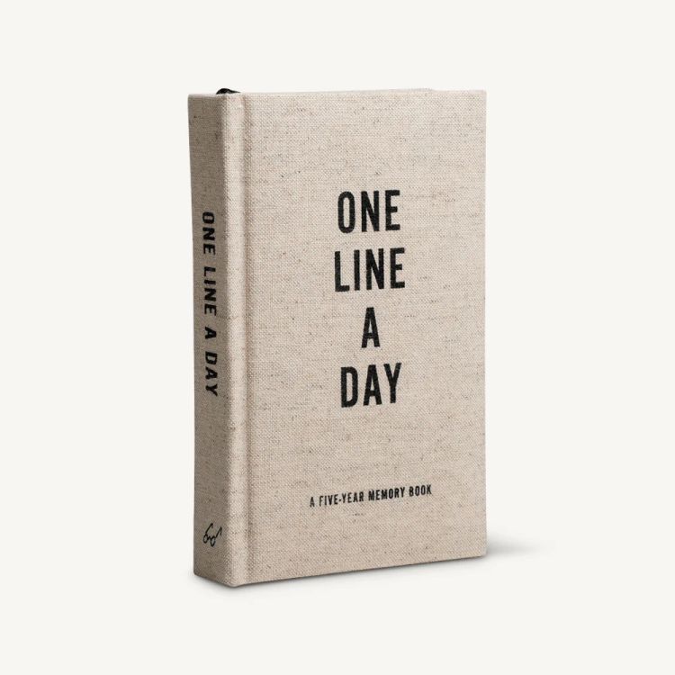CANVAS ONE LINE A DAY JOURNAL - Kingfisher Road - Online Boutique