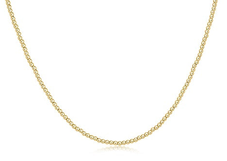 15'' 2mm CLASSIC BEAD CHOKER-GOLD - Kingfisher Road - Online Boutique