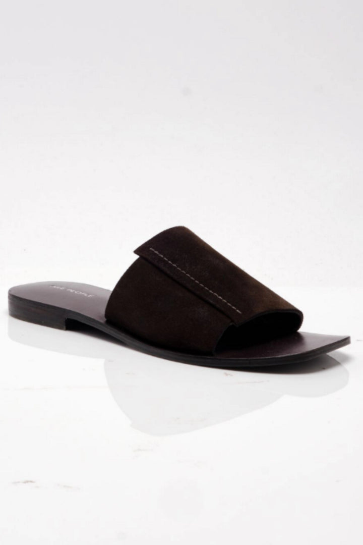 VERONA SLIDE SANDAL-ESPRESSO SUEDE - Kingfisher Road - Online Boutique
