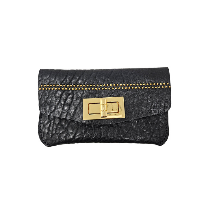 HAILEY WALLET-BLACK/GOLD