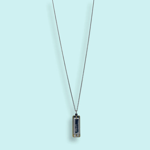 HARMONICA NECKLACE-SILVER