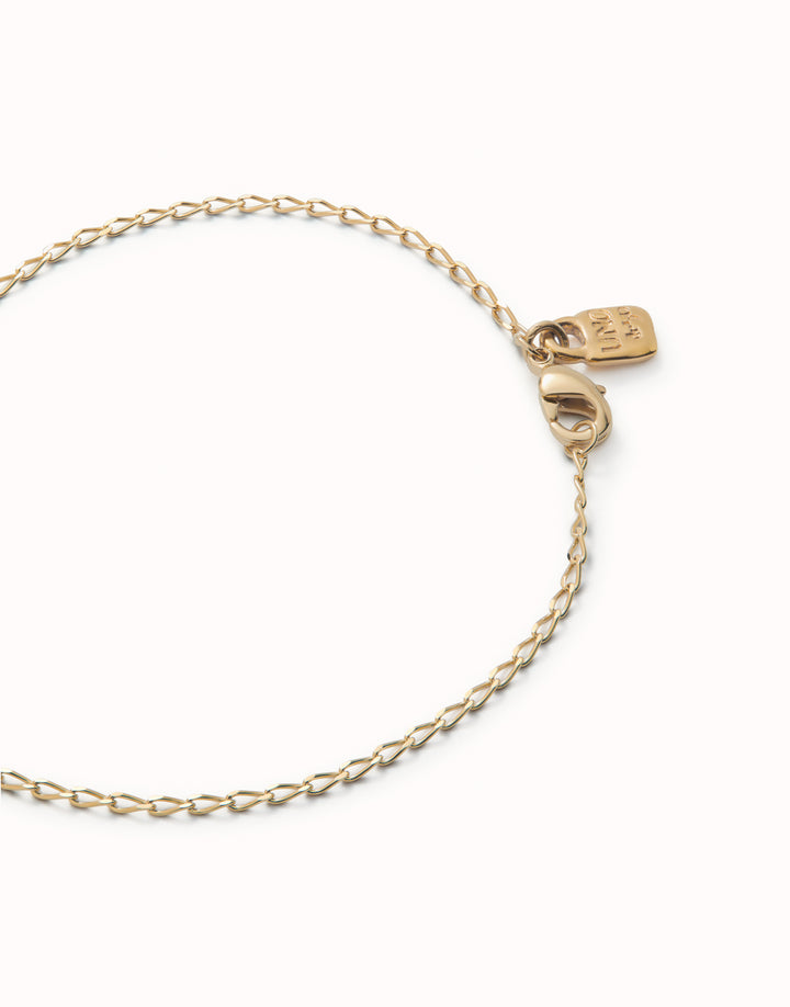 OVAL THIN CABLE CHAIN BRACELET-GOLD - Kingfisher Road - Online Boutique