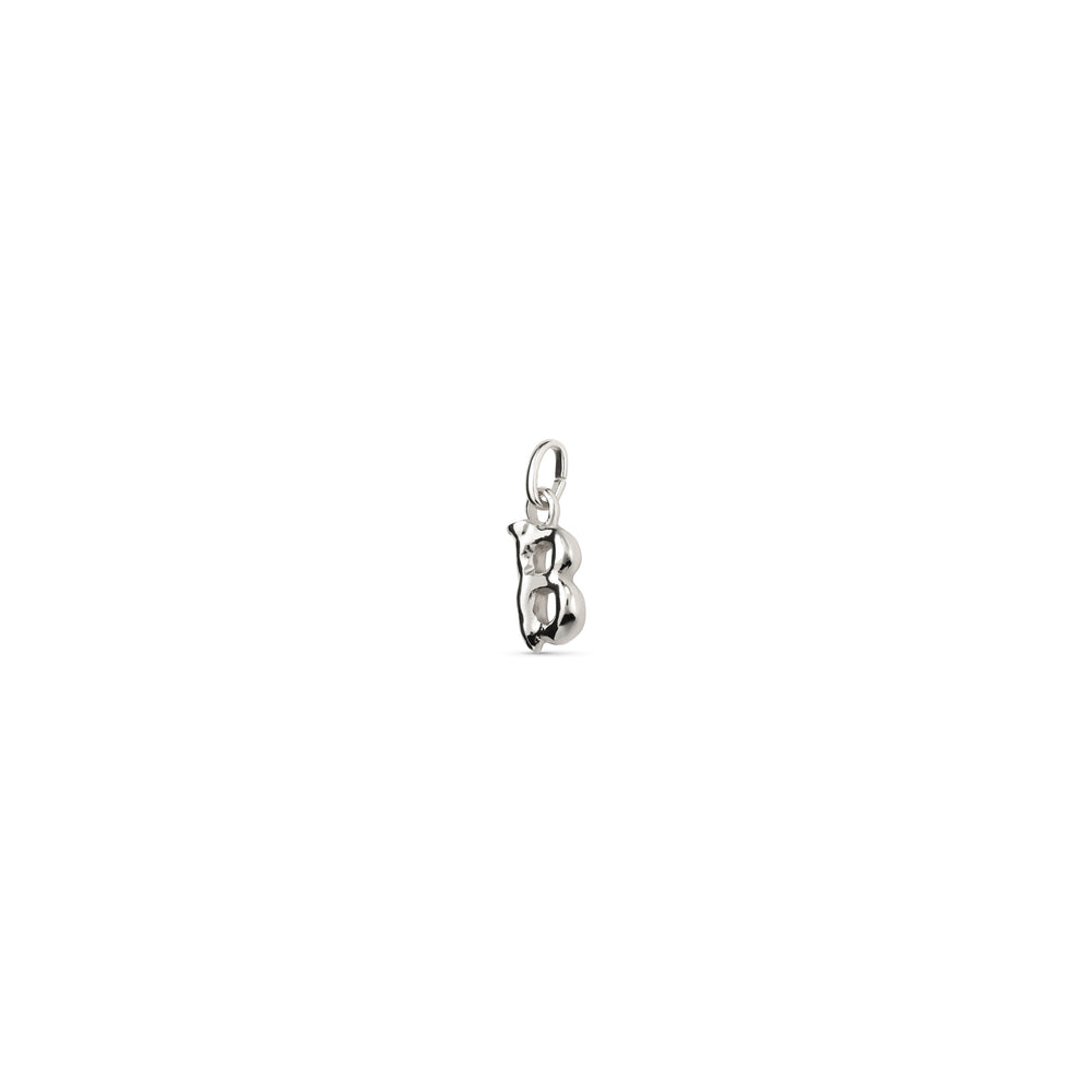 TINY "B" INITIAL CHARM-SILVER - Kingfisher Road - Online Boutique