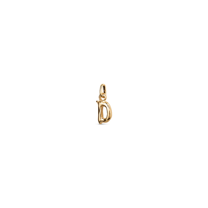 TINY "D" INITIAL CHARM-GOLD - Kingfisher Road - Online Boutique