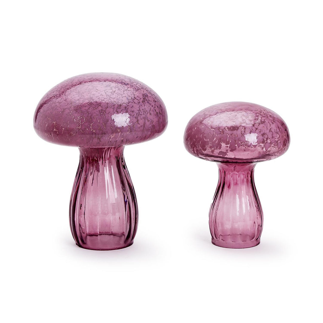 HAND-CRAFTED GLASS MUSHROOMS-SMALL