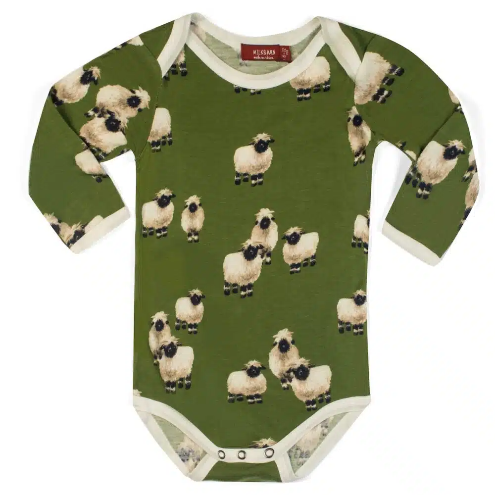 VALAIS SHEEP BAMBOO L/S ONESIE - Kingfisher Road - Online Boutique