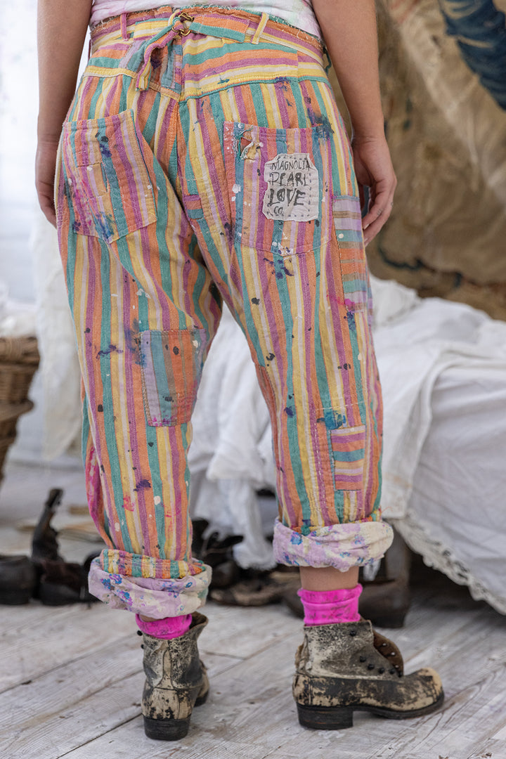 STRIPED MINER PANTS-JUICY FRUIT - Kingfisher Road - Online Boutique
