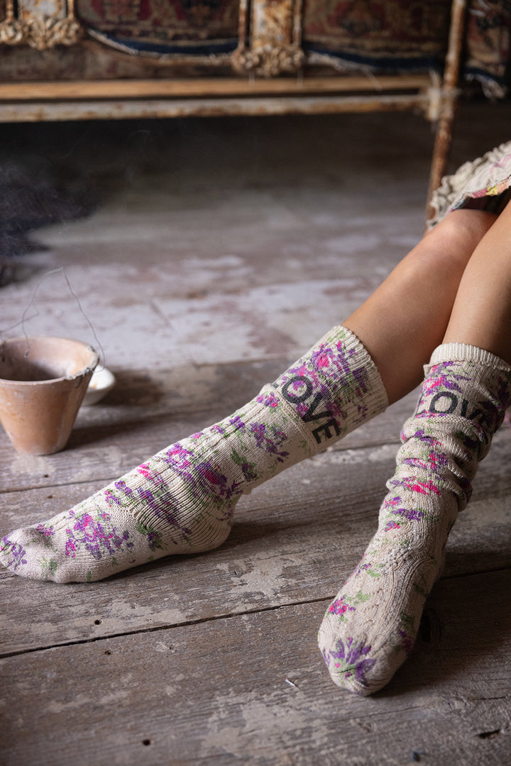 FLORAL LOVE BIG DIPPER SOCKS-FRIDA - Kingfisher Road - Online Boutique