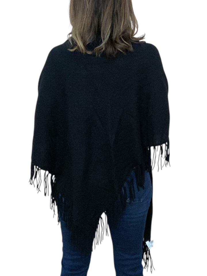 LUREX FRINGE WRAP-BLACK