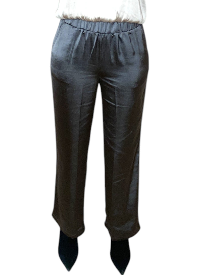 WIDE LEG PANT-GUNMETAL