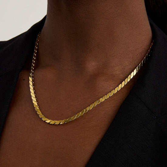 OSLO CHAIN NECKLACE-GOLD - Kingfisher Road - Online Boutique