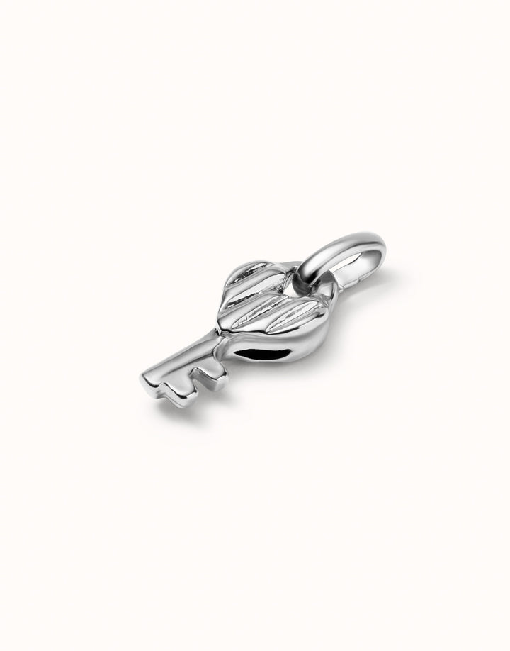 KEY HEART CHARM-SILVER - Kingfisher Road - Online Boutique