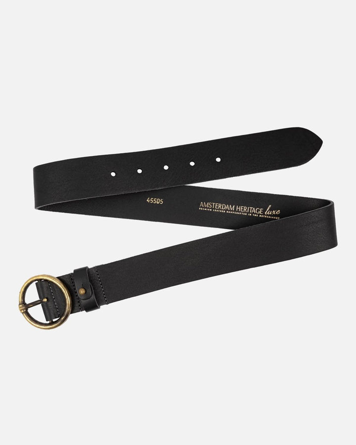 PIP 2.0 VINTAGE ROUND BUCKLE BELT-BLACK - Kingfisher Road - Online Boutique