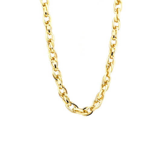 OVAL LINK CHAIN NECKLACE-GOLD - Kingfisher Road - Online Boutique